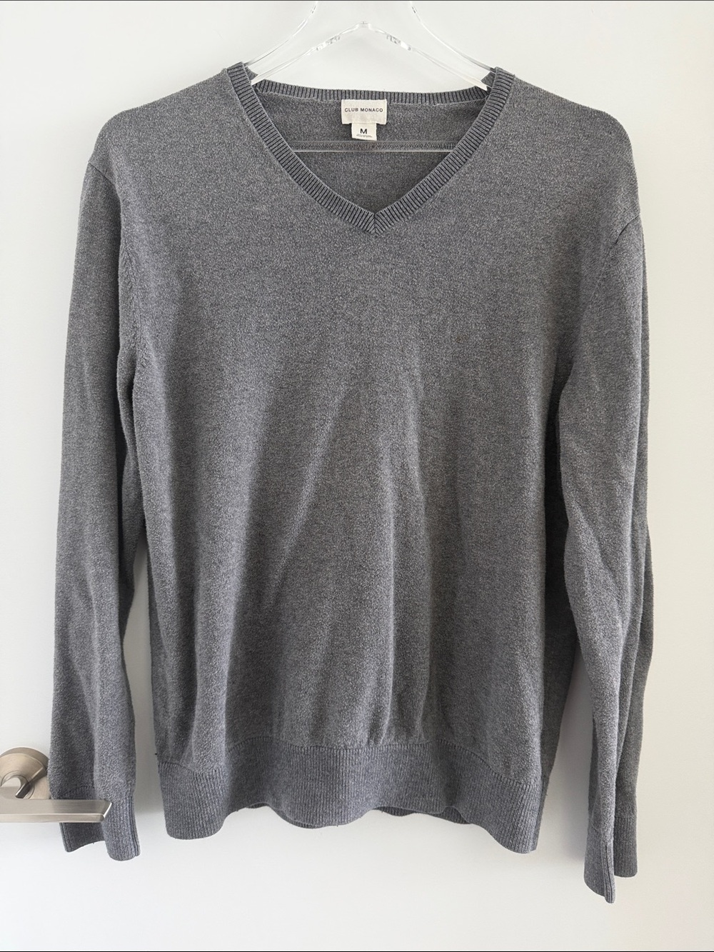 Club Monaco - Charcoal V-Neck Men's Sweater